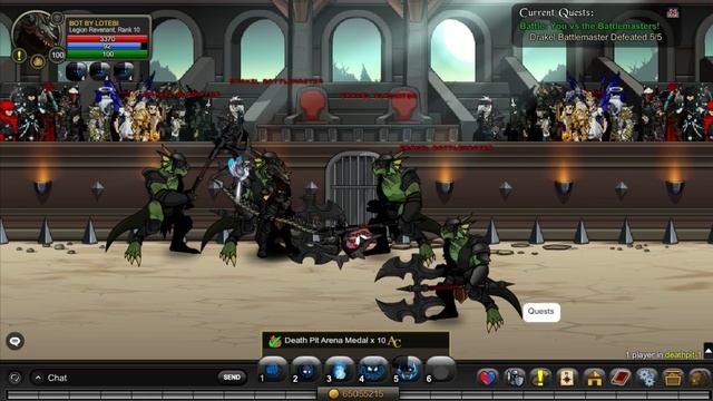 = AQW BOT = DEATH PIT ARENA REP BOT | RANK 10 FAST | [ GRIMLITE LI 2.1 AND GRIMLITE Rev 1.3] смотреть онлайн