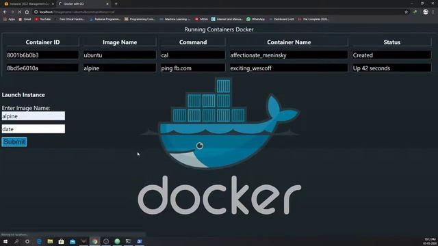 WEB UI FOR DOCKER MANAGEMENT USING GOLANG смотреть онлайн