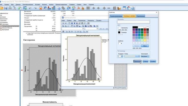 Гистограммы и описательная статистика: SPSS смотреть онлайн