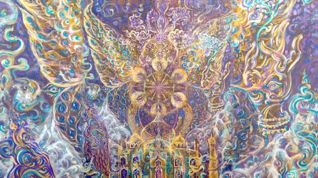 KUNDALINI SHAKTI - SAHASRARA Chakra MEDITATION - VisualAlchemy | SACRED AUM | Chitree YOGA Art смотреть онлайн