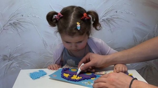 делаем картину из ПОМПОНОВ the picture of pompons handmade DIY!