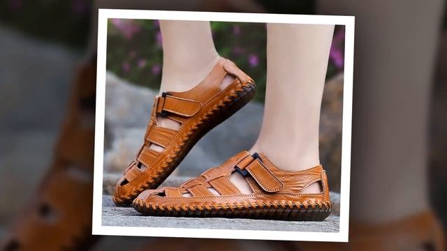 Men's Sandal | Men's Cow Leather Sandals 2023 смотреть онлайн