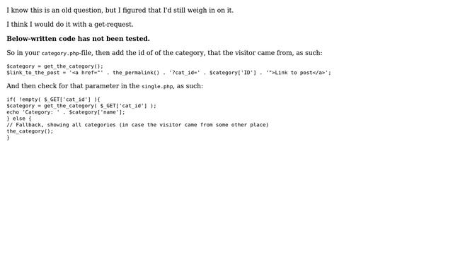 Wordpress: Display selected category on post page (3 Solutions!!) смотреть онлайн