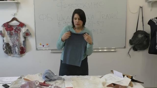 Марина Печенюк - Валяние из мериноса и шелка - тонкий нуновойлок. Посиделки 26.03.2017 смотреть онлайн