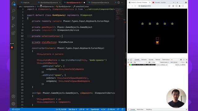 Bomb Attack - Spawn and Countdown - Part 1 - Phaser 3.55+ смотреть онлайн