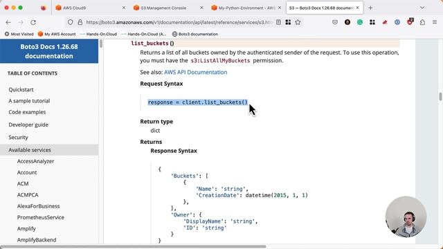 Boto3 Tutorial - Create S3 Bucket смотреть онлайн