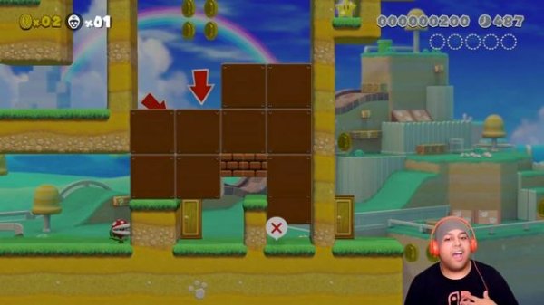 NO CHECKPOINT AND BLOCKING THE ENDING!? WHY!??  [SUPER MARIO MAKER 2] [#02]