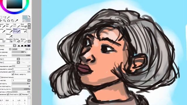 SPEEDPAINT/ Кисть + ластик / SAI смотреть онлайн
