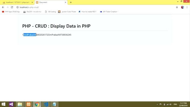PHP-CRUD - Display Data in PHP - Part 1/4 смотреть онлайн