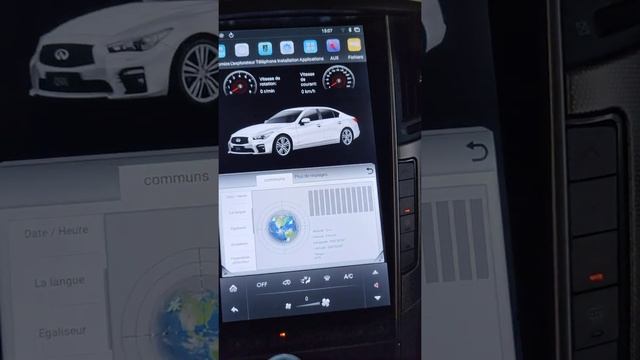 Ecran style Tesla Mark 5 sur Infiniti Q50S Hybrid смотреть онлайн