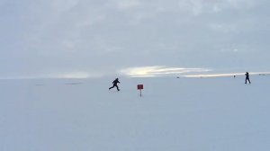 посадка ИЛ 76 в Антарктиде