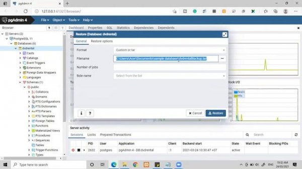 How to Restore and Backup Database in pgAdmin? | Steps | PostgreSQL | Import and Export DB Tutorial