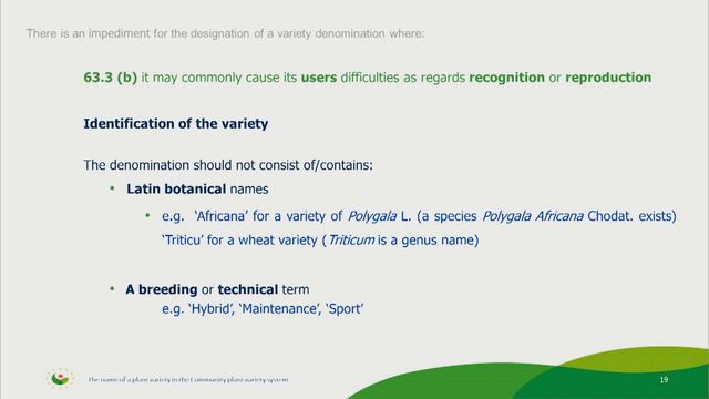 Webinar: the name of a plant variety in the Community Plant Variety Right system (CPVR) смотреть онлайн