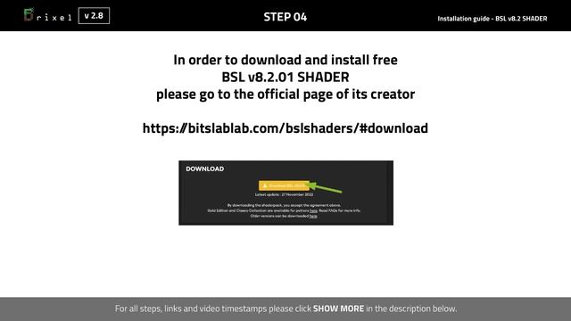 Brixel v2 8 BSL Installation tutorial for Minecraft v1 19 Java Edition on PC wtih BSL shader смотреть онлайн