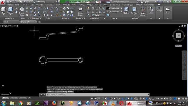 AutoCAD 3D, How To Draw Spanner In AutCAD, Basic Training, 3D Modeling смотреть онлайн