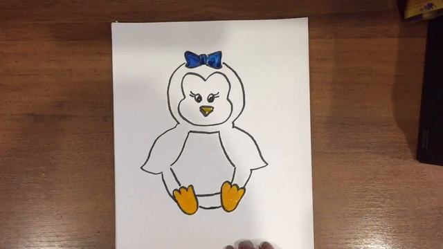 Рисунок пингвиненка смотреть онлайн