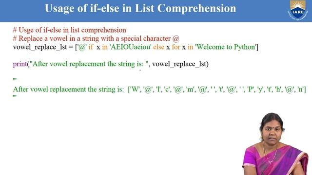List Comprehension - Python Programming by Prof B Padmaja смотреть онлайн