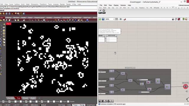 Cellular Automata // Grasshopper смотреть онлайн