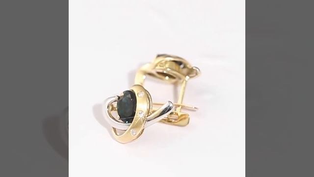 Серьги Pearls lab с натуральными сапфирами С092 смотреть онлайн