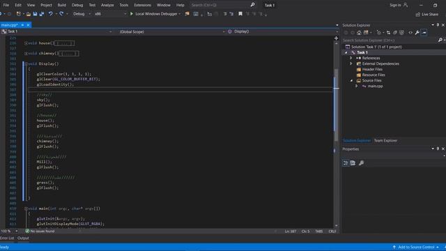 How to paint House using OpenGL and C++ смотреть онлайн