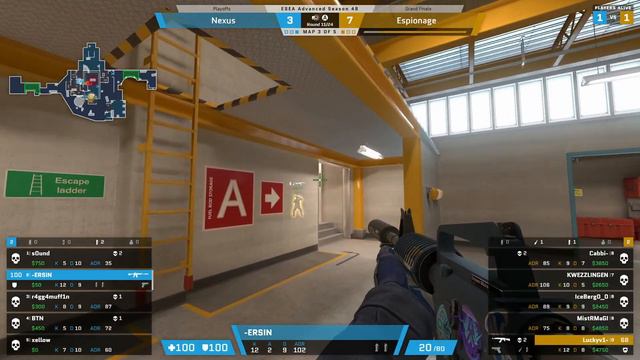 NEXUS vs ESPIONAGE - BO5 - MAREA FINALA ESEA ADVANCED SEASON 48 PLAYOFF смотреть онлайн