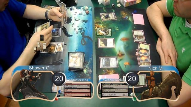 "Magic the Gathering" Highlights Grixis Control Vs GW Aggro G3 (04-20-2012)(noMusic) смотреть онлайн