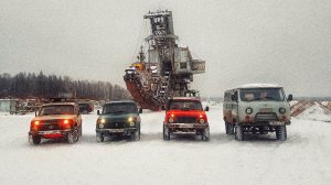 Off-road на Нивах по снегу. Первый выезд Буханки на 33 Сафарях. Зимний лес 2021.
