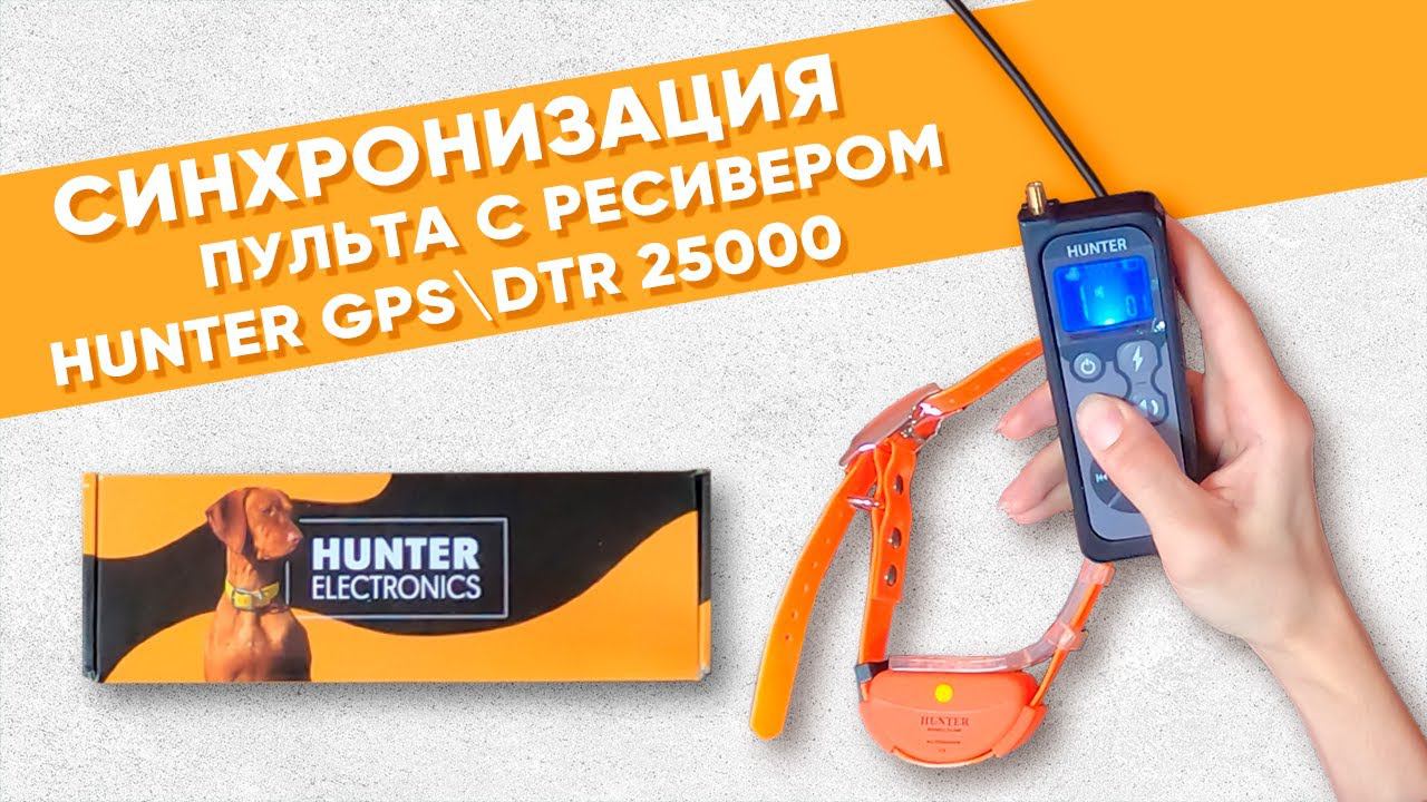Синхронизация пульта с ошейником Hunter GPS/DTR 25000 смотреть онлайн