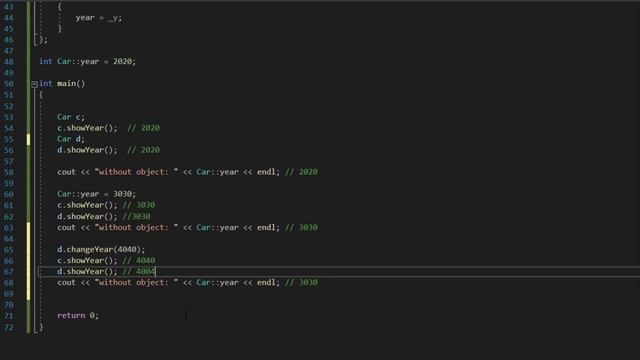 44. C++ static variable function смотреть онлайн