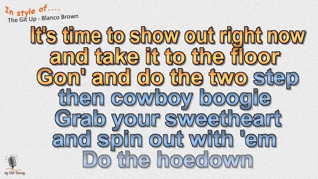 Blanco Brown -The Git Up - Instrumental and Karaoke by rolf rattay смотреть онлайн