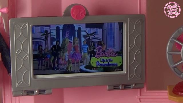 Домик для кукол Барби ♥ 2 Часть ♥ Обзор комнат, мебели и игрушек Barbie Dreamhouse 2015 смотреть онлайн
