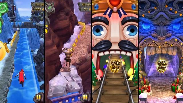 Temple Run 2 WINTER HOLIDAYS ALL MAPS Gameplay