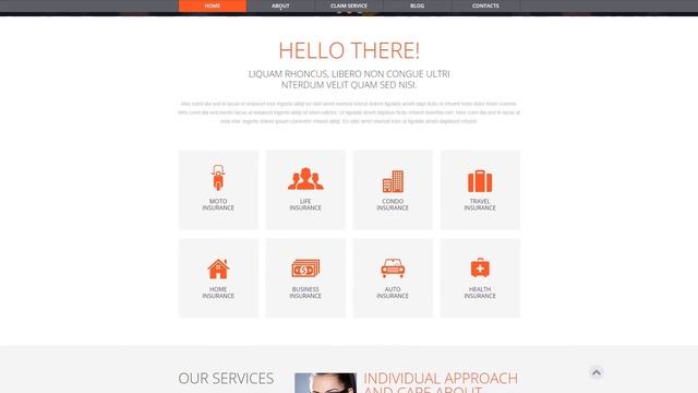 Insurance Responsive Website Template - 51251 смотреть онлайн