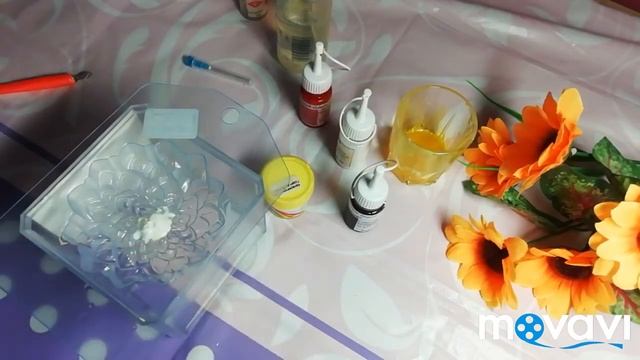 Заливаю мыло цветочек Георгин в мраморной заливке . смотреть онлайн