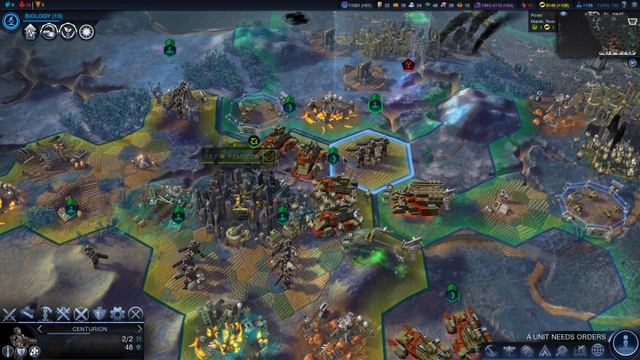 Capturing City Gameplay, Sid Meier's Civilization Beyond Earth Rising Tide смотреть онлайн