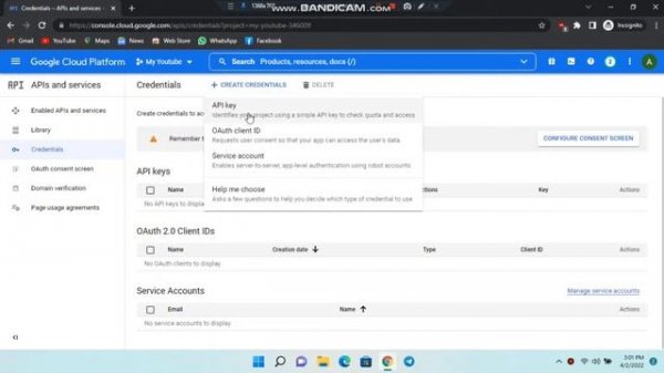 How to create YouTube API Key, Client ID & Client Secret Key | Tutorial (2022)