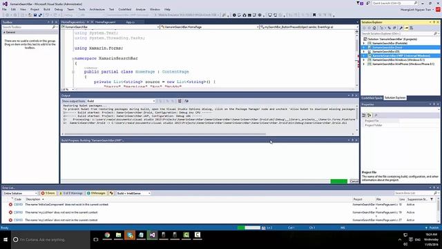 Xamarin Form Tutorial - 17.SearchBar смотреть онлайн