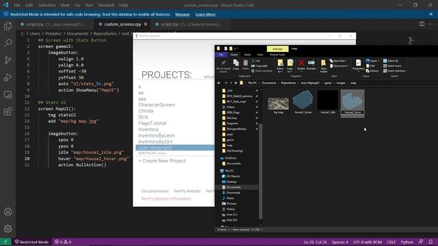 Map Navigation in RenPy | Vlog #4 Creating a Map Screen смотреть онлайн