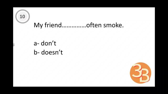 Present Simple Test! смотреть онлайн