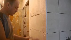 Как укладывать плитку на ВНЕШНИЙ УГОЛ стены ч.2