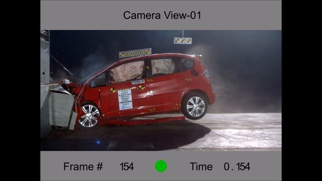 Karco 2009 Honda Fit IIHS moderate-overlap crash test for Tracy Law Firm смотреть онлайн