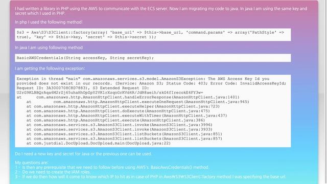 The AWS Access Key Id you provided does not exist in our records смотреть онлайн