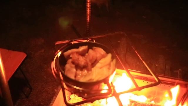 モンベル焚き火台を一晩使って冬のソロキャンプ 【ソロキャンプ 】【ティピーテント】【冬装備】【Tentipi】【薪ストーブ】【熱燗】【キャンプ飯】【海田総合公園キャンプ場】