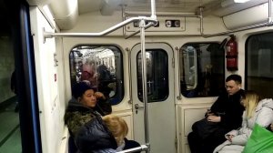 Люблинско-Дмитровская линия метро. 81-717/714.6 «Шестёрка» (Тёмно-серая). Селигерская - Зябликово.