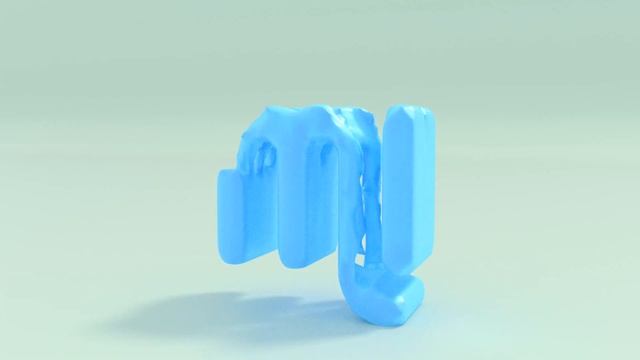 Жидкий текст MI в blender, физика воды fhd 29,97 fps смотреть онлайн