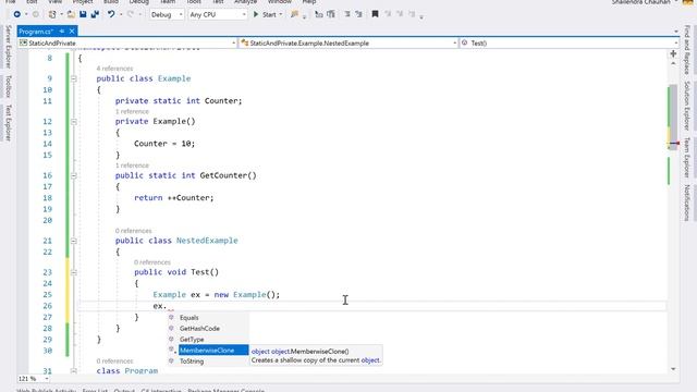 Private and Static Constructors in C# - Part 45 | C# Tutorial смотреть онлайн