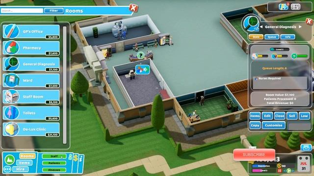 Two Point Hospital Off the Grid Gameplay PC Game