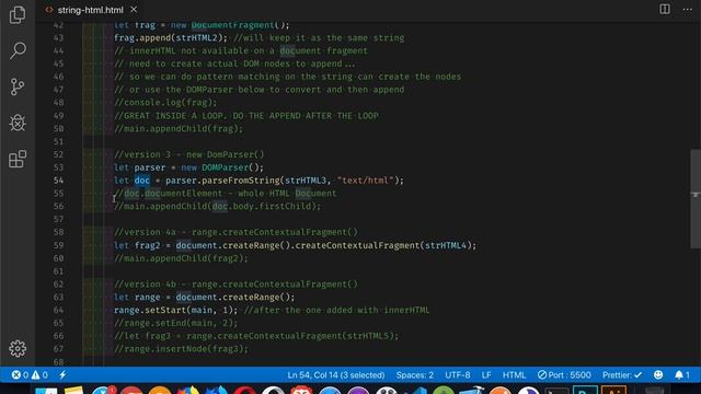 Injecting Strings as HTML into the DOM смотреть онлайн