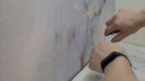 «До и после» Монтаж гибкого мраморного фартука. ГибКам