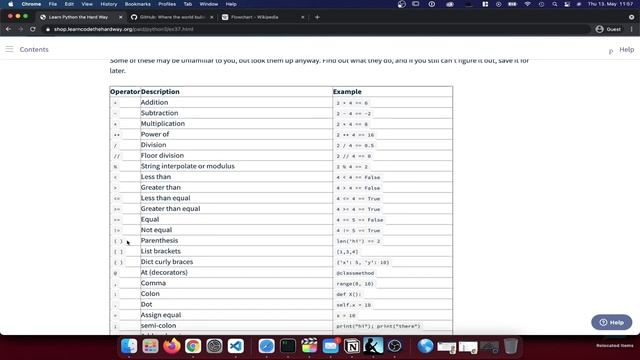 Learn Python 3 The Hard Way - Exercise 37: Symbol Review смотреть онлайн